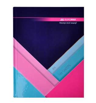 Книга канцелярська MODEST,  А4, 144 арк., клітинка, офсет, тверда ламінована обкладинка,темно-синя